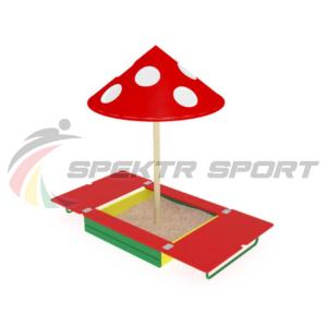 Купить Песочница с крышкой и грибком ИО 512 в Курске 